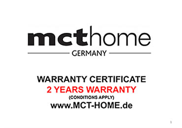 IQ-Bed Germany 2 year warranty certificate